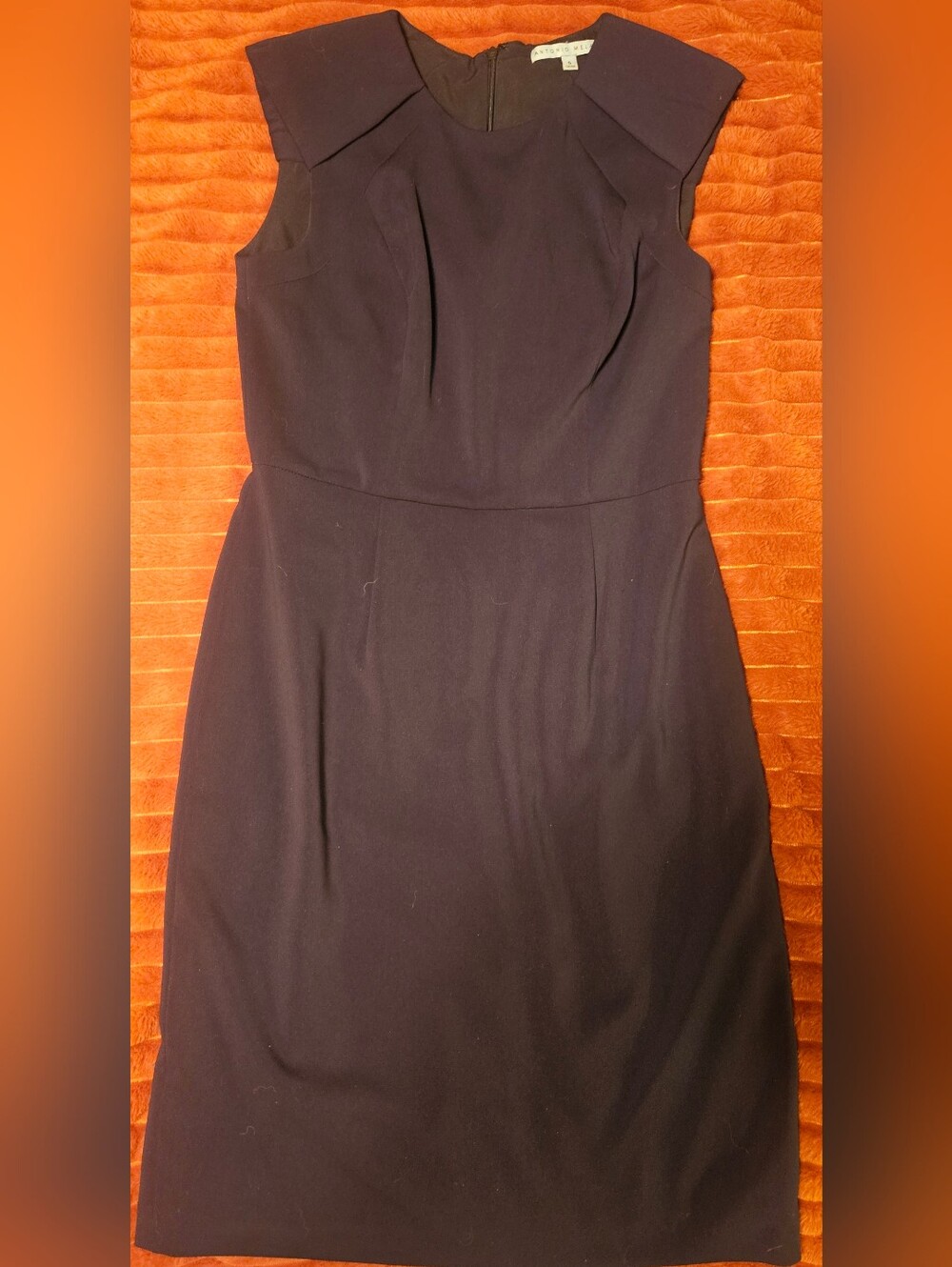 Antonio Milani Classic Navy Sheath Dress - Sleeveless Work & Event Dress Size 6